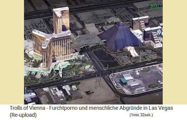 Das Las Vegas-Konzertareal mit Hotel, 2 S�ulen, B�hne und Gel�nde