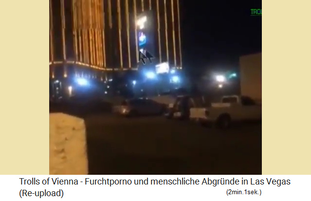 Las Vegas 2.10.2017: Da kommt M�ndungsfeuer aus ca. dem 4. Stockwerk vom Hotel