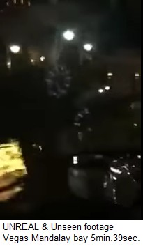 Das Taxi verl�sst das Mandalay-Bay-Hotel. Man sieht nochmals solche Strassenlampen in Vierergruppen wie am Kreisel.
