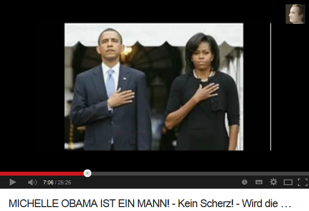 Michael Obama d�guis� comme
                      "First Lady" ("Michelle
                      Obama") avec son annulaire long masculin 01