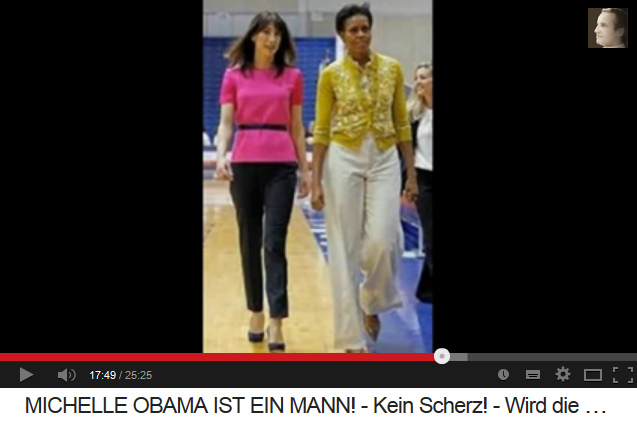 Michael Obama (alias
                      "Michelle Obama") avec une vraie femme
