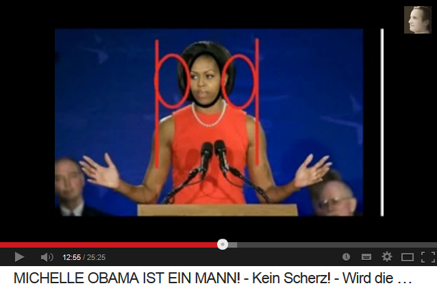 Michael Obama (alias
                      "Michelle Obama") tiene hombros anchos,
                      a�n m�s que el factor 3