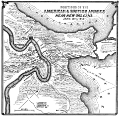 Nueva Orleans y sus alrededores,
                                  lagunas en 1812