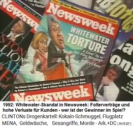 Titelseite von Newsweek �ber den Whitewaterskandal 1992
