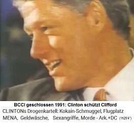 Die BCCI wird 1991 geschlossen - Clinton sch�tzt Clifford