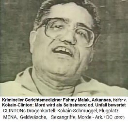 Der kriminelle Gerichtsmediziner Fahmy Malak in Little Rock (Arkansas) beurteilt Mord als Selbstmord oder Unfall