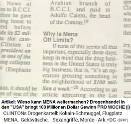 Der Drogenhandel in den 1990er Jahren bringt in den "USA" 100 Millionen Dollar Gewinn pro WOCHE