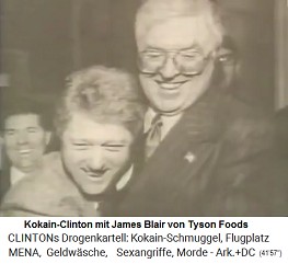 Kokain-Bill Clinton mit dem Anwalt von Kokain-Tyson: James Blair