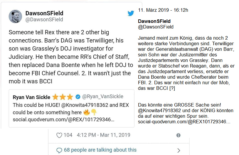 Tweet �ber Barr und Terwilliger etc.