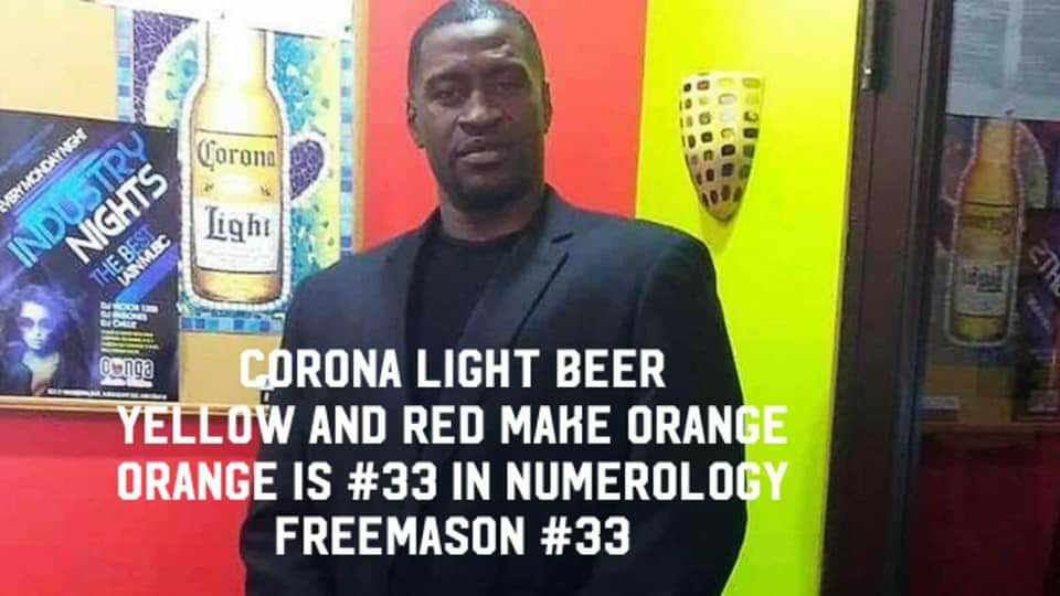 Corona Light-Bier
                orange soll Code 33 wie die Freimaurer mit Code 33 sein