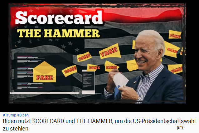 Der Alzheimerpatient Biden
                            spielt mit dem Hackerprogramm "The
                            Hammer", das ein Hackerprogramm
                            "Scorecard" beinhaltet
