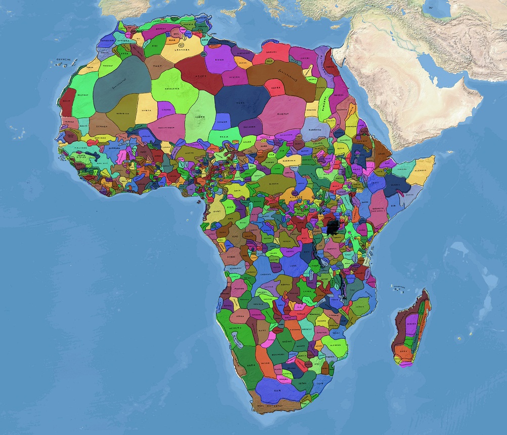 Afrika
                  9.2.2025: Die Afrika-Karte der Stammesgesellschaften -
                  die Stammes-Karte