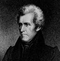 "Christlicher",
              weiss-rassistischer "US"-Pr�sident Andrew
              Jackson, der den Indianern das Goldsch�rfen verbot,
              Profil
