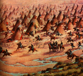 Sand-Creek-Massaker, gemaltes Bild