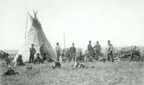 Metis am Saskatchewanfluss
                            1871