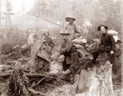 Goldsucher in Yukon 1897