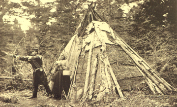 Wigwam der Micmac 1873