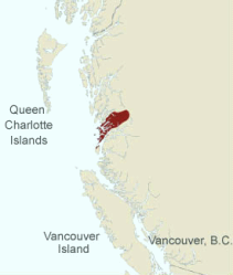 Karte der Prim�rnation der Heiltsuk