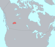 Karte von Kanada mit der
                Prim�rnation der Stoney / Nakoda