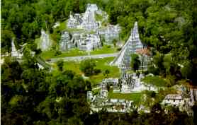 Maya in Tikal: Tempelgel�nde