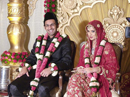 Eine gl�ckliche Heirat in
              Pakistan in Hyderabad