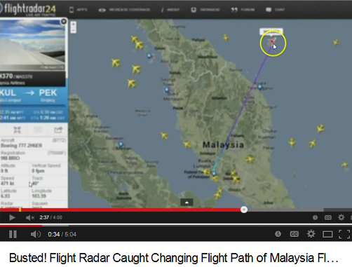 Video
                          mit der Flugroute des Flugs MH-370 mit der
                          Boeing 777 von Malaysian Airlines am 8.3.2014
                          - Foto 03 - angebliche Absturzstelle