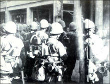 Gasangriff auf Haikou, Hauptstadt der
                              Insel Hainan