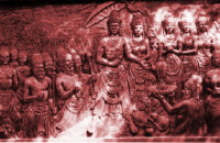 K�nig Kertarajasa von Majapahit,
                    Indionesien; Relief