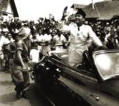 Sukarno kehrt nach Jakarta
                    zurück, Dezember 1949. Sukarno kehrt nach Jakarta zurück,
                    Dezember 1949.