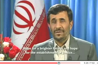 Ahmadinejad Christmas speech 2008: Hope for a brighter future, and hope for the establishment of justice ...