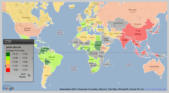 แผนที่โลกที่มีความยาวของจู๋
                  2011
