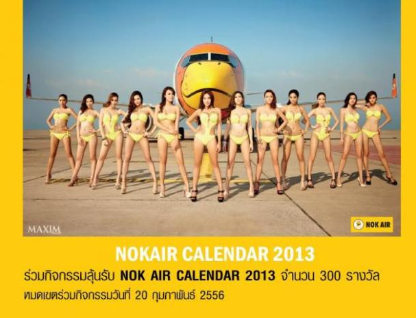 Kalender der Nok-Air mit
              Bond-Models 01