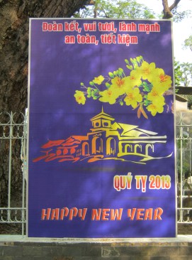 Plakat f�r ein gl�ckliches, neues Jahr 2013