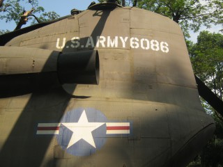 NATO-Helikopter CH-47 Chinook (K�nigslachs), das Heck