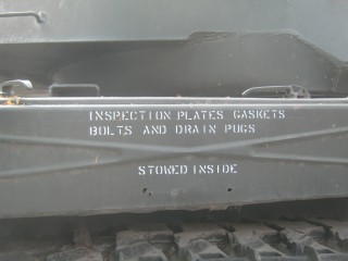 NATO-Panzer M41, Stauraum mit Beschriftung