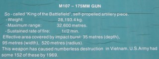 NATO-Selbstfahrhaubitze M107 mit 175mm, Text