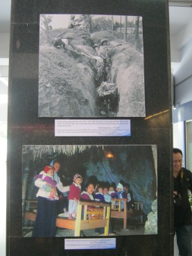 Kinder im Vietnamkrieg: Sch�tzengraben und Bunker