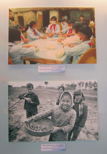 Kinder im Vietnamkrieg: Brotbacken und Feldarbeit