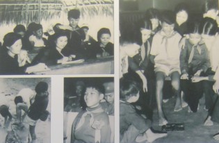Tu ohne Arme schreibt mit einem Fuss: Die Geschichte �ber Hoa Xuan Tu, ein Mittelstufestudent des 6. Grades am Gymnasium von Hung Nhan in Hung Nguyen in Nghe An, war magisch. Tu verlor bei einem Unfall beide Arme. Tu begann dann, mit seinen Beinen zu schreiben und bekam gute Schulnoten. Tu konnte alles mit seinen Beinen machen: Fische fangen, schwimmen. Er liebte Sport. Hoa Xuan Tu war einder von 6 Kindern, die beim Ersten Heldentreffen dabeiwaren, als er 1966 in Hanoi als "Junger Soldat" gefeiert wurde. Tu bekam die Auszeichnungsmedaille "Ho Chi Minh".