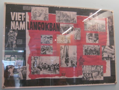 Ungarn: Poster zum Untersuchungskomitee gegen "US"-Kriegsverbrechen in Vietnam, herausgegeben von Ungarn, mit der Unterst�tzung des vietnamesischen Volkes gegen die "US"-Aggression