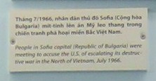 Bulgarien: Demonstration gegen den Vietnamkrieg in Sofia, Juli 1966, Text