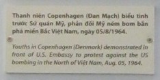 D�nemark: Jugenddemonstration gegen den Vietnamkrieg in Kopenhagen, 5. August 1970, Text