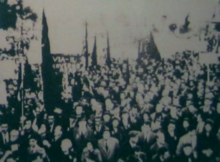 Italien: Demonstration in Rom gegen den Vietnamkrieg, 27. M�rz 1965