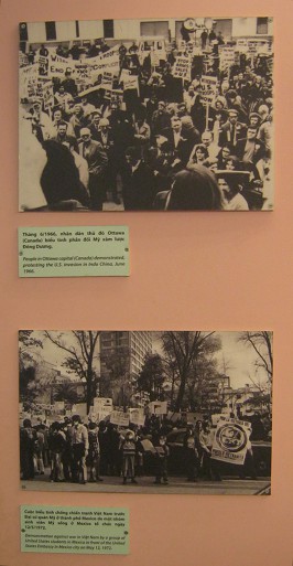 Demonstrationen gegen den Vietnamkrieg in Ottawa 1966 und in Mexico City 1972
