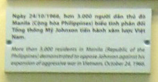 Demonstration gegen den Vietnamkrieg auf den Philippinen 1966, Text