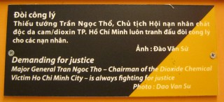 Agent-Orange-Opfer, Text: Ruf nach Gerechtigkeit Generalmajor Tran Ngoc Tho - Vorsitzernder der Vereinigung für Dioxin-Chemieopfer in Saigon (Ho Chi Minh City) - kämpft immer für Gerechtigkeit. Foto: Dao Van Su Agent-Orange-Opfer, Text: Ruf nach Gerechtigkeit Generalmajor Tran Ngoc Tho - Vorsitzernder der Vereinigung für Dioxin-Chemieopfer in Saigon (Ho Chi Minh City) - kämpft immer für Gerechtigkeit. Foto: Dao Van Su