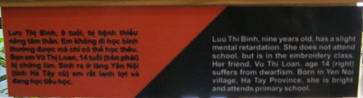 Agent-Orange-Opfer, Text
