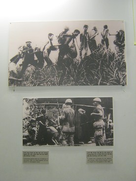 Kriminelle NATO-Soldaten spielen mit Vietnamesen R�uber und Poli, f�hren sie an Seilen am Hals - und kreisen immer wieder D�rfer ein