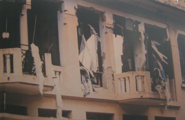 Die kriminelle Pentagon-NATO bombardierte am 11. Oktober 1972 in Hanoi das franz�sische Generalquartier