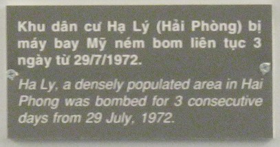 Ha Ly (Stadtteil der nordvietnamesischen Hafenstadt Haiphong) wurde von der kriminellen Pentagon-NATO ab 29. Juli 1972 3 Tage lang bombardiert - Text